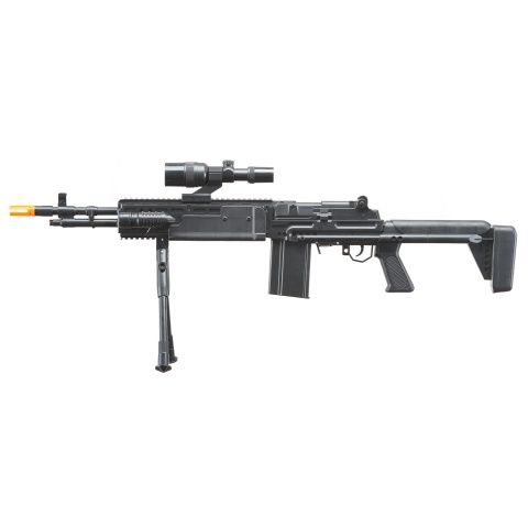 UK Arms Spring Sniper Rifle and P618 Pistol Combo with Laser and Flashlight