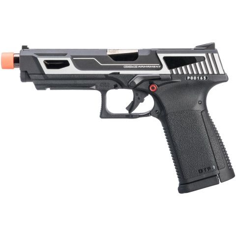 G&amp;G GTP9-MS Metal Slide Gas Blowback Airsoft Pistol - Silver