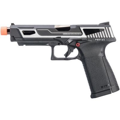 G&amp;G GTP9-MS Metal Slide Gas Blowback Airsoft Pistol - Silver