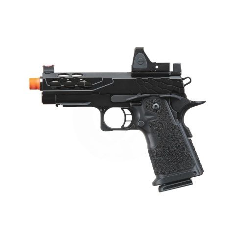 Lancer Tactical Stryk Hi-Capa 4.3 Gas Blowback Airsoft Pistol with Reflex Red Dot Sight