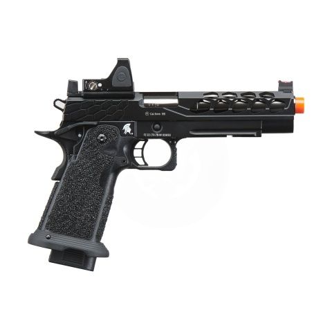 Lancer Tactical Stryk Hi-Capa 5.1 Gas Blowback Airsoft Pistol with Reflex Red Dot Sight