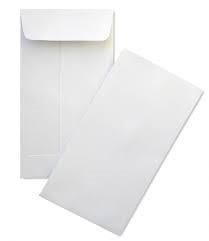 Dronka Envelope #1 Coin Envelopes, White, 2-1/4&quot; X 3-1/2&quot;, 24lb, 500/Box