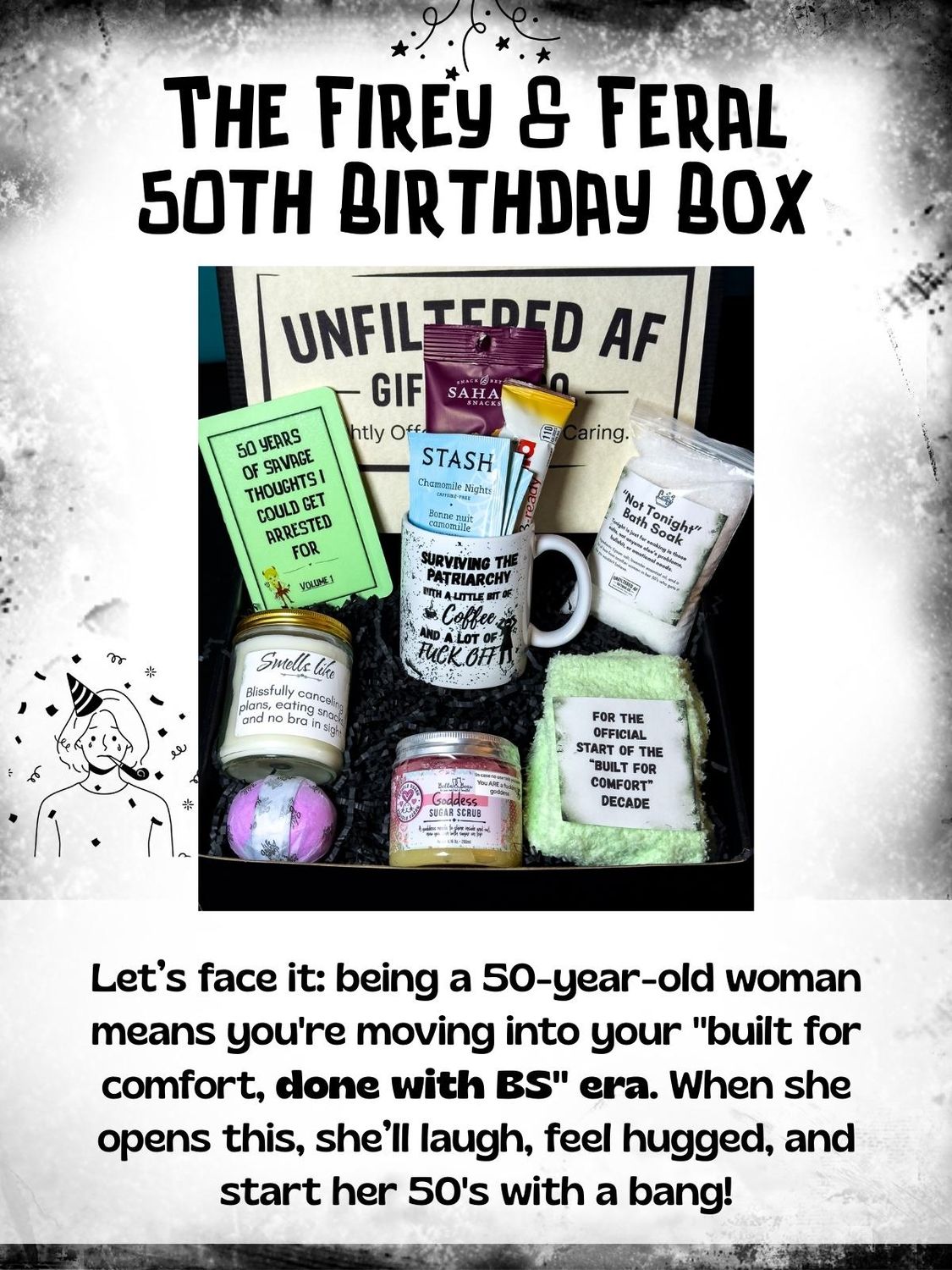 The &quot;Firey &amp; Feral&quot; 50th Birthday Box