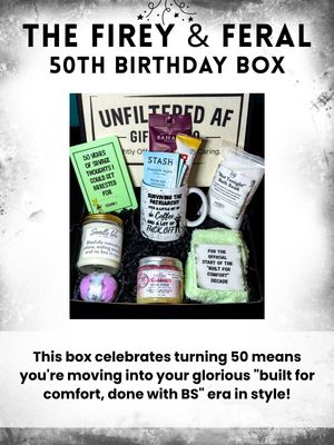 The &quot;Firey &amp; Feral&quot; 50th Birthday Box