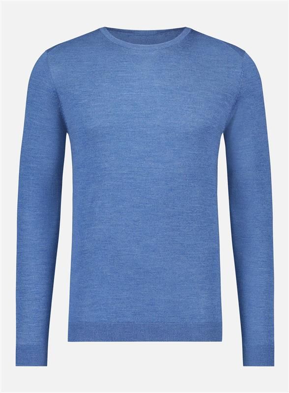 Classic crew neck sea blue