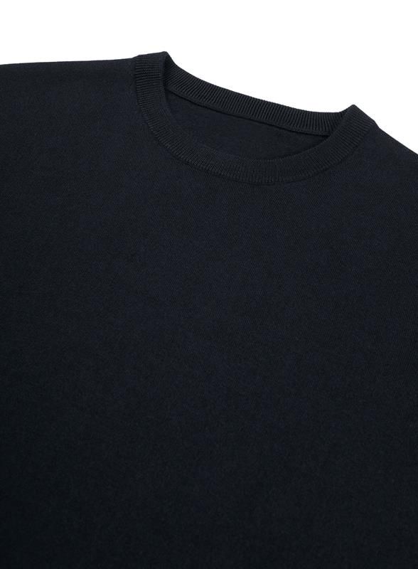 Classic crew neck sport navy