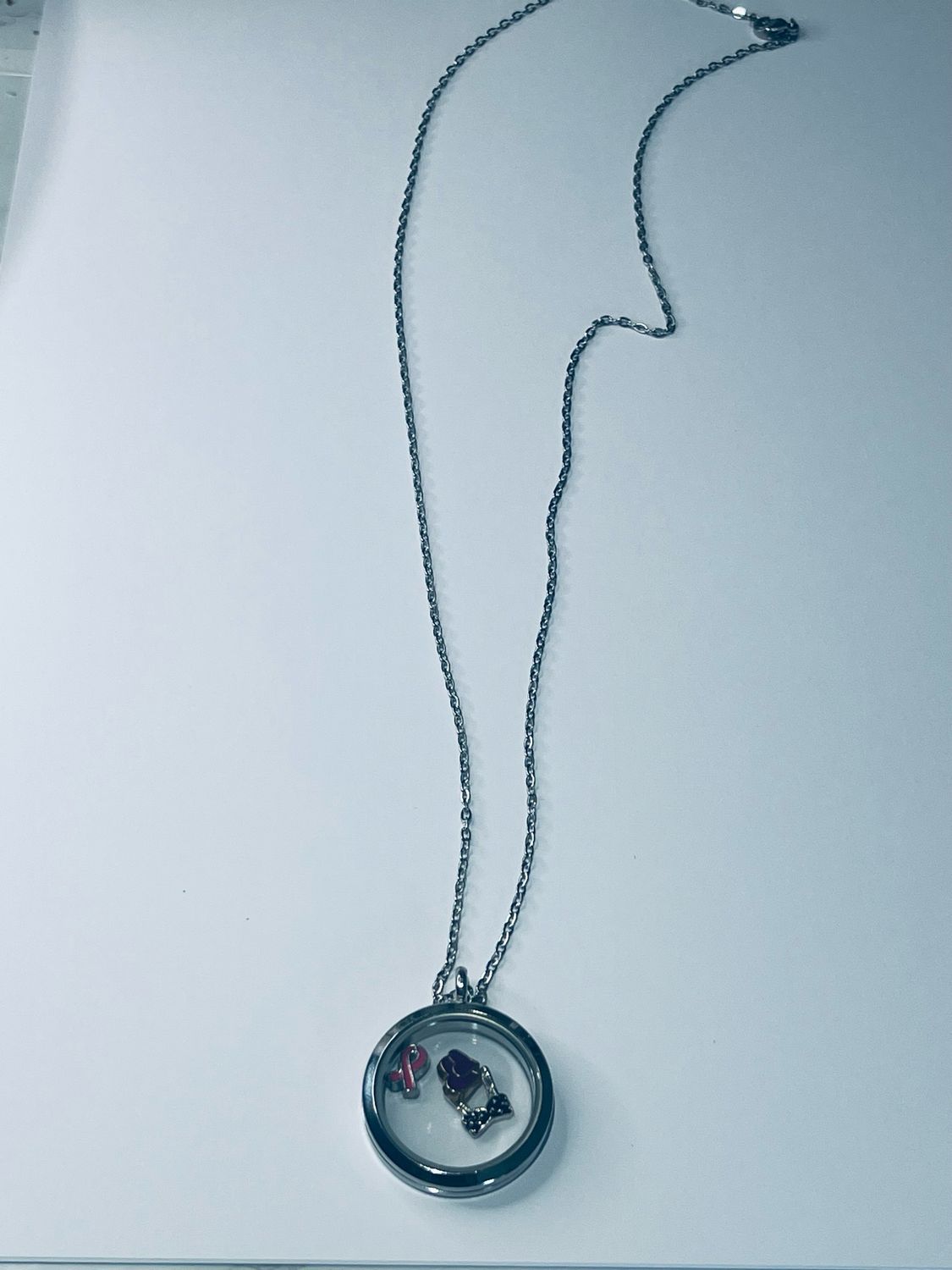 The Fight For Life Floating Charm Necklace