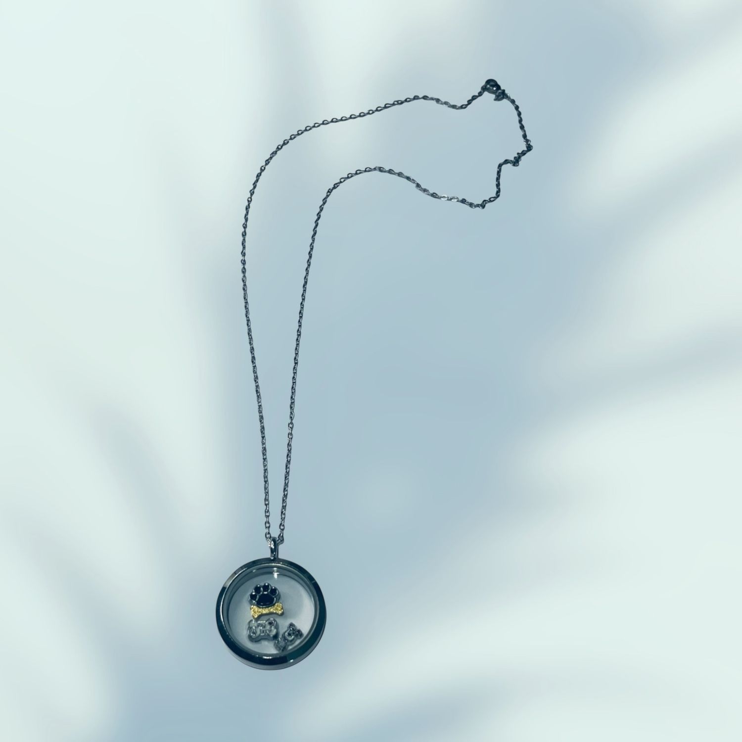 Love Your Dog Floating Charm Necklace