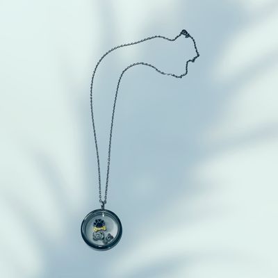 Love Your Dog Floating Charm Necklace