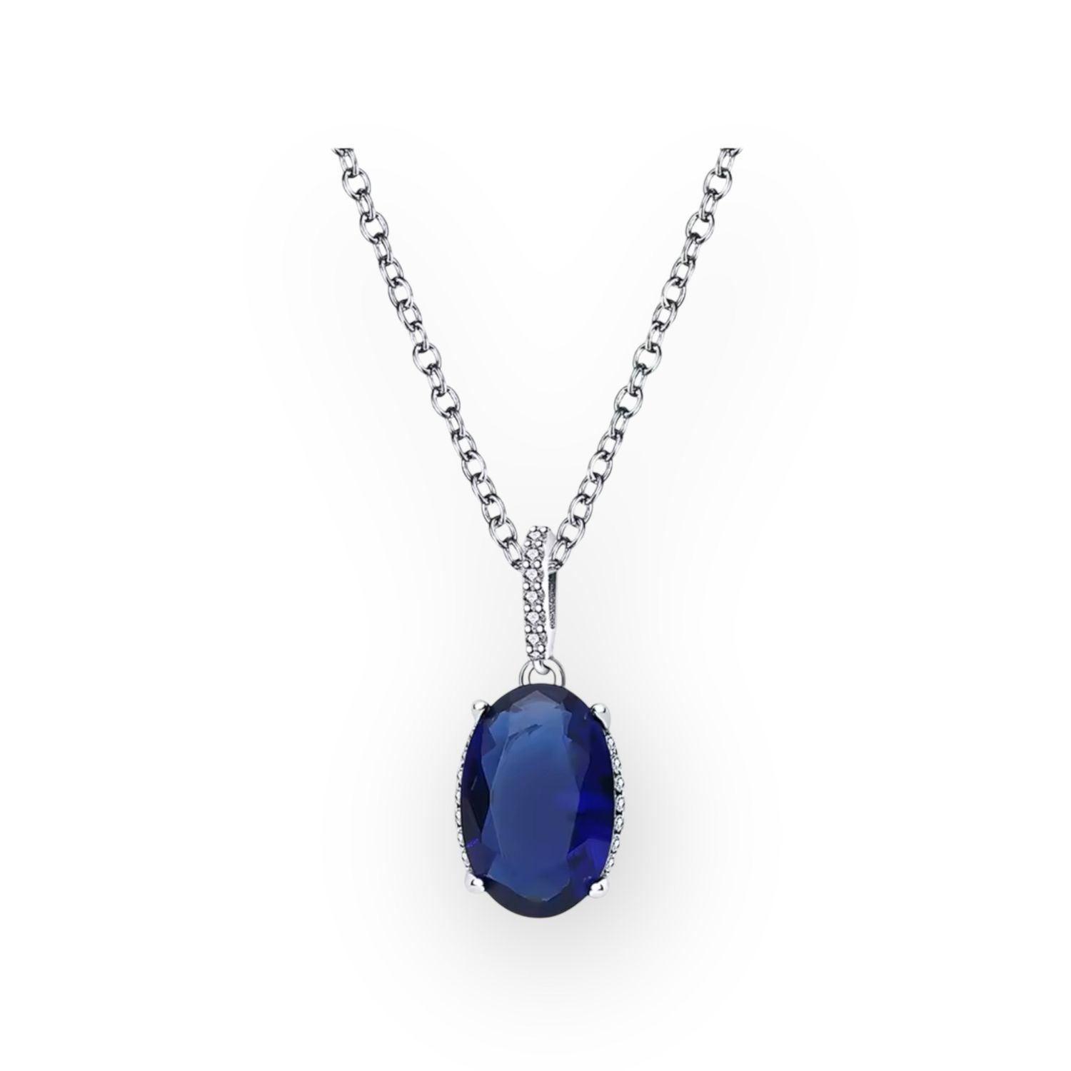 Midnight Blue Pendant Necklace