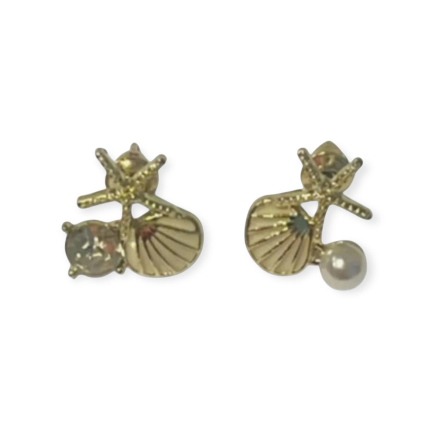 Sterling Silver Starfish Ocean Earrings