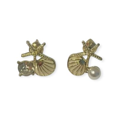 Sterling Silver Starfish Ocean Earrings