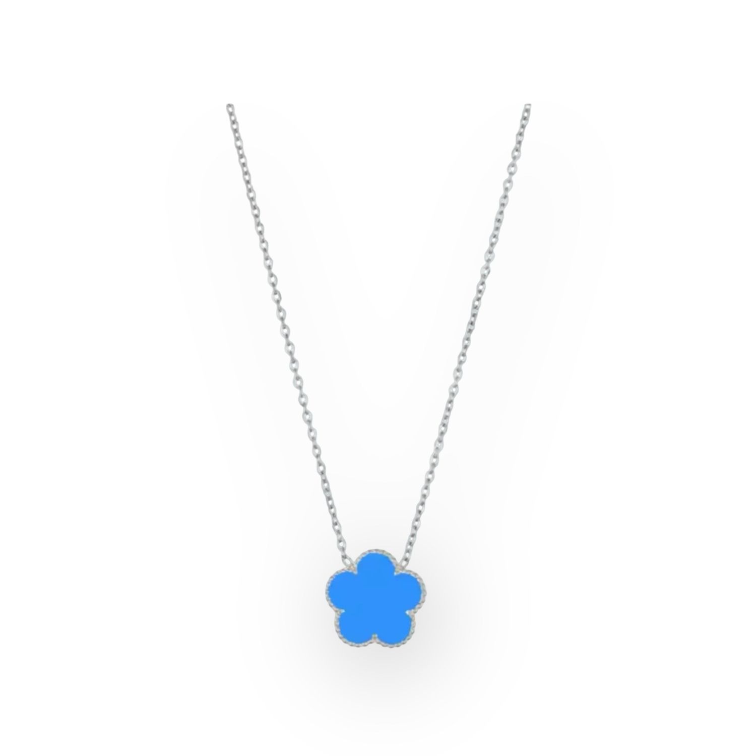 The Blue Clover Stainless Steel Necklace