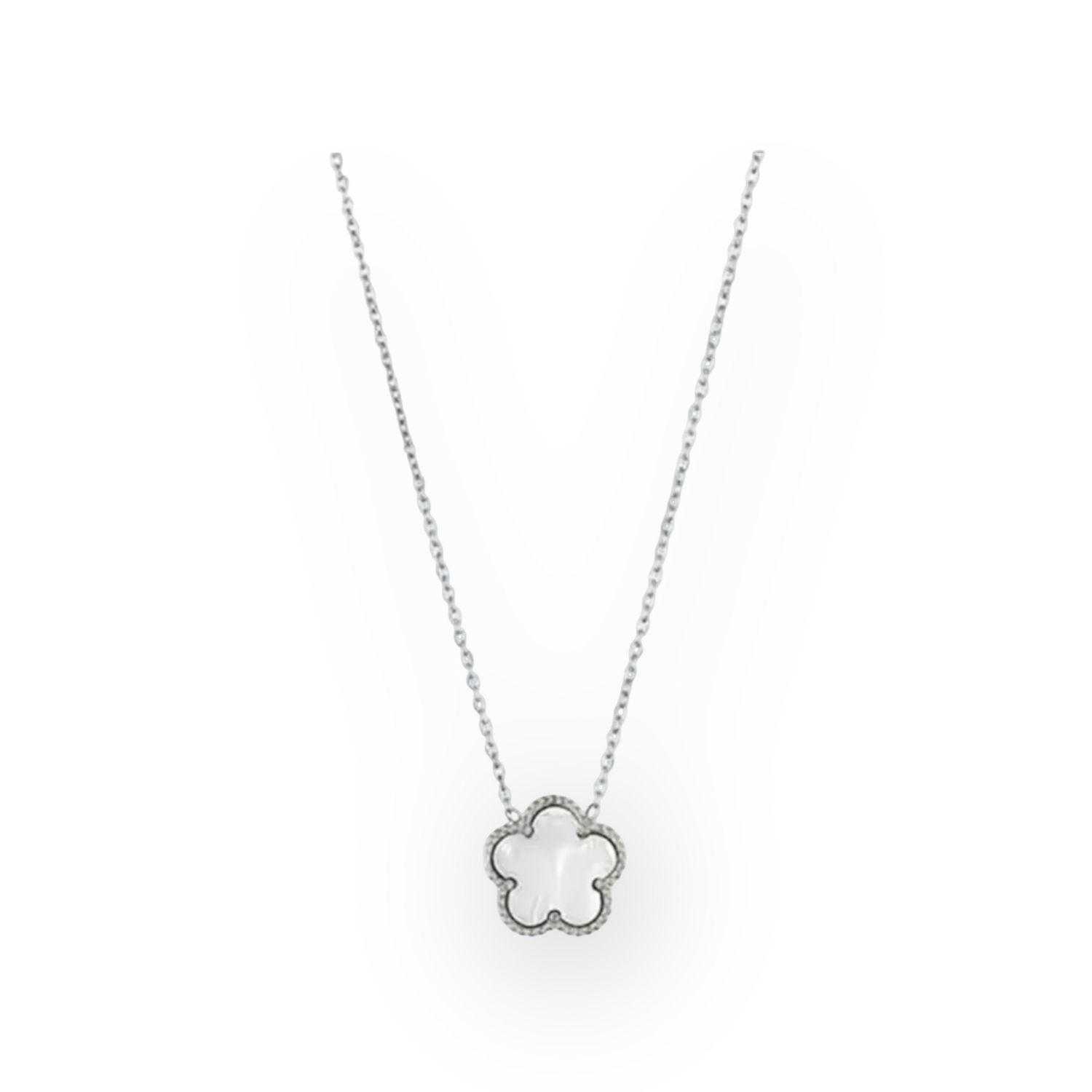 White Clover Necklace