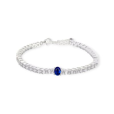 Midnight Blue Zircon Gemstone Bracelet