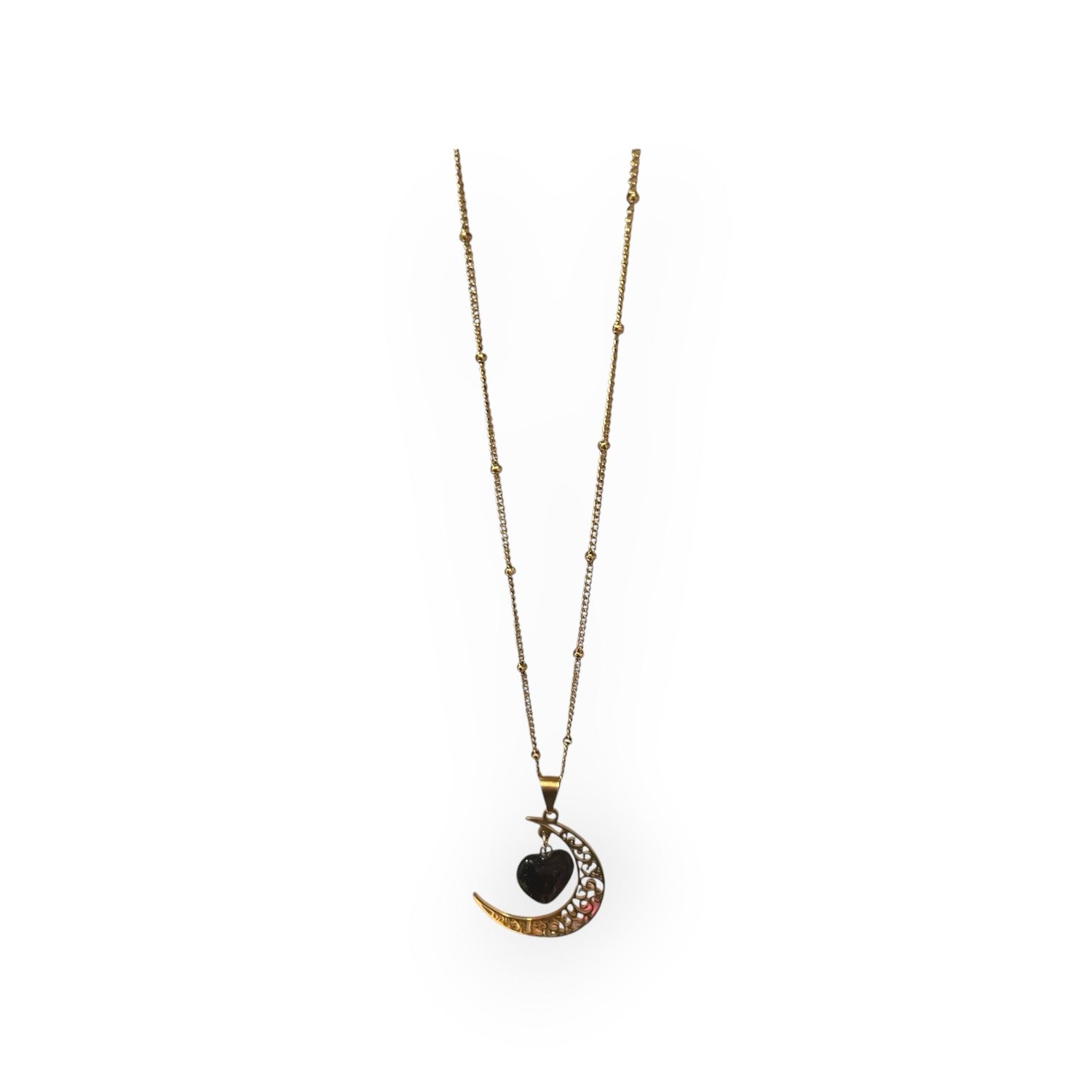 Reach For The Moon Pendant With Necklace