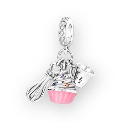 Pink Cupcake Charm