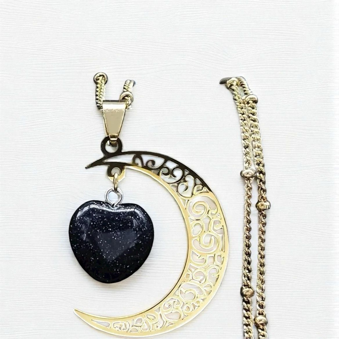 Reach For The Moon Pendant With Necklace