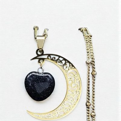 Reach For The Moon Pendant With Necklace