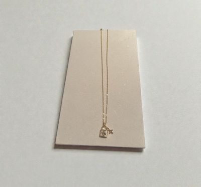 Delicate Lock Charm Necklace