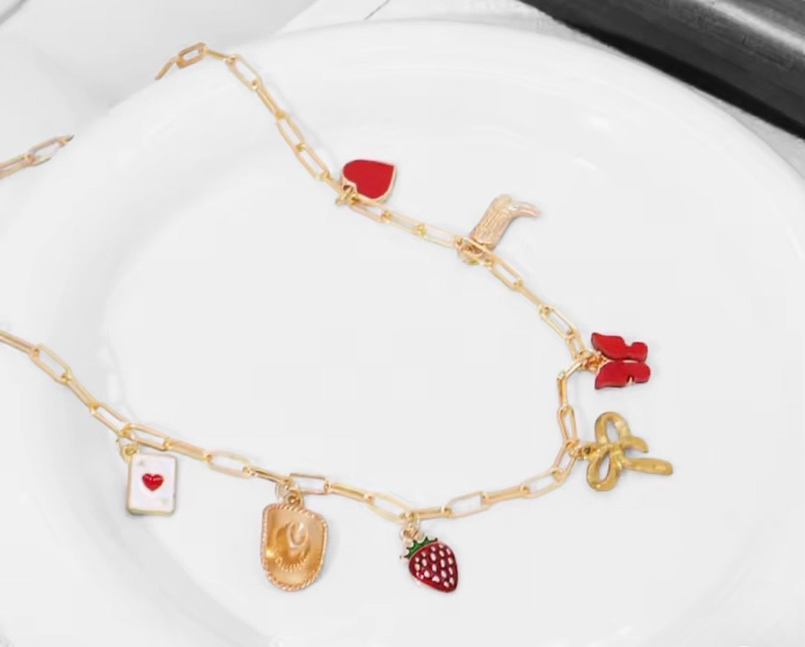 Western heart Charm Necklace