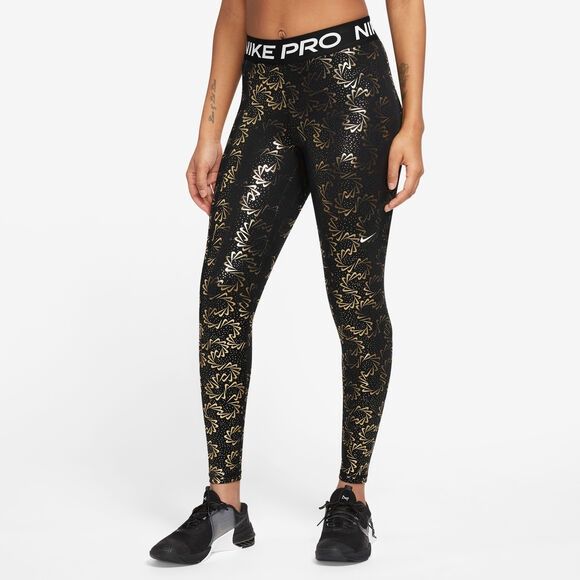 Nike Pro Women&#39;s Mid-Rise All-over Print Leggings