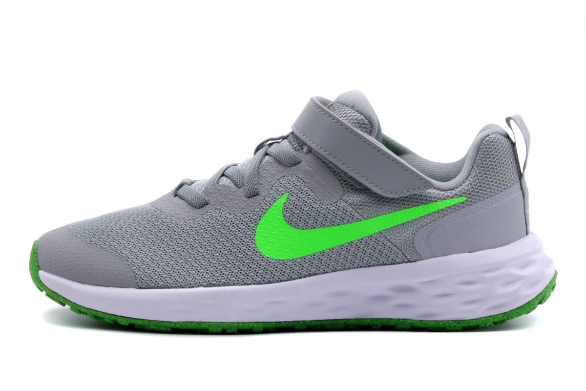 Nike Little Kids Revolution 6 (Grey/Green)