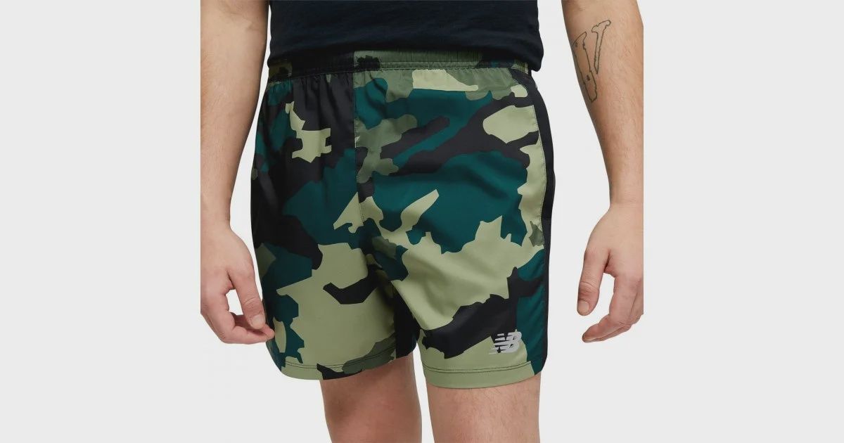 Men&#39;s NB Printed Accelerate 5 Inch Short