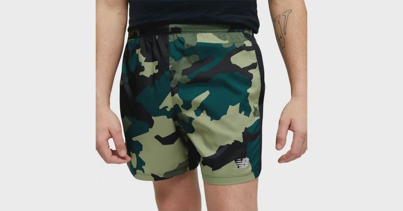 Men&#39;s NB Printed Accelerate 5 Inch Short