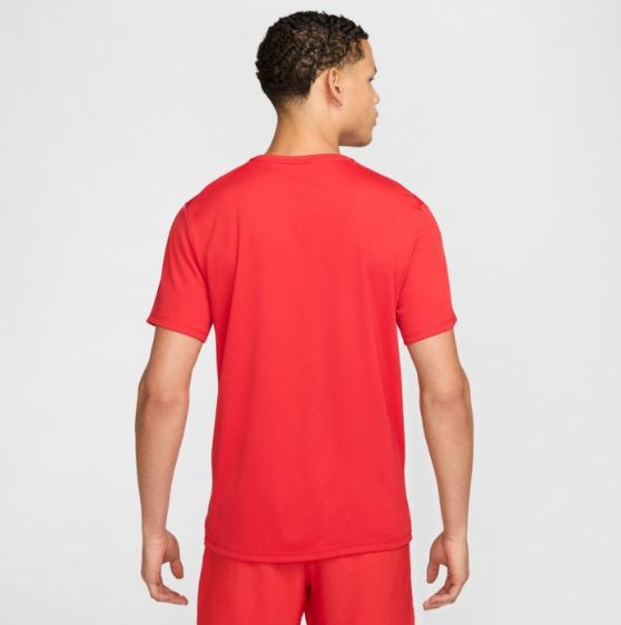 Men's Nike DriFit UV Miler Short Sleeve University Red/(Refsil)
