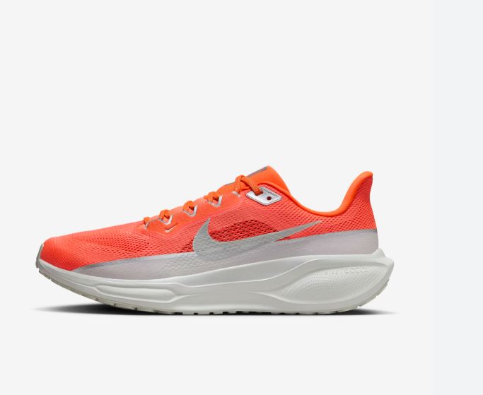 Nike Men Air Zoom Pegasus 41 PRM (Hyper Crimson/Metalic Silver-Safety Orange)
