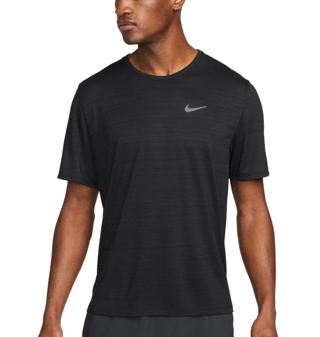 Nike Dri-FIT Miler Men&#39;s Running Top Blk