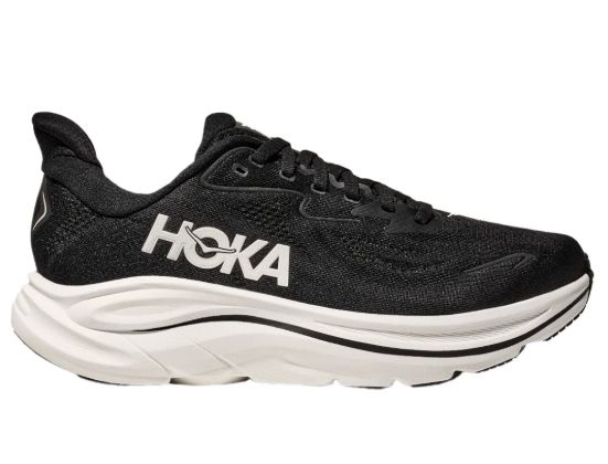 Hoka Men Clifton 10 Wide (Black/White)