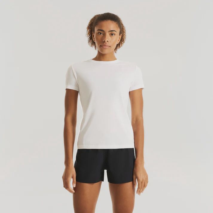 Women's Sustain S/S Top NF WHT-MAT