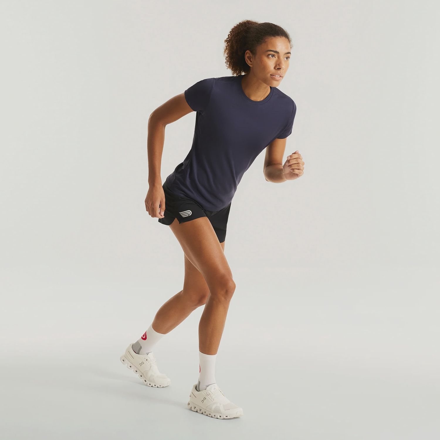 Women's Sustain S/S Top NVY-MAT