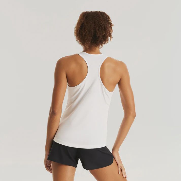 Women's Sustain Singlet WHT-MAT