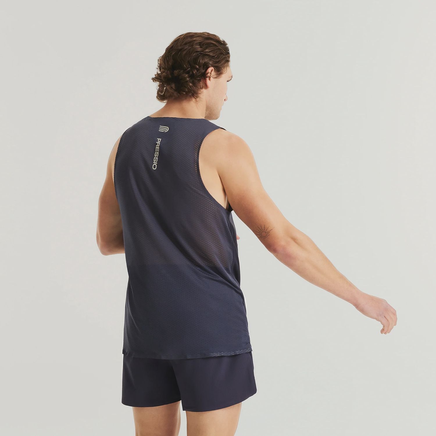 Men's Elite Singlet NVY-SLV