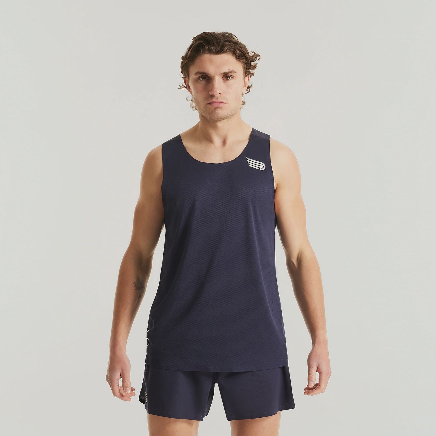 Men's Elite Singlet NVY-SLV