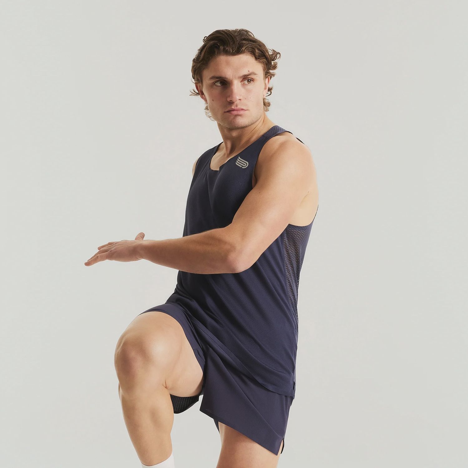 Men's Elite Singlet NVY-SLV