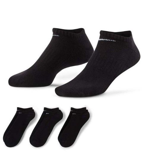 Nike Everyday Cushion No-Show 3 Pack Black/(White)
