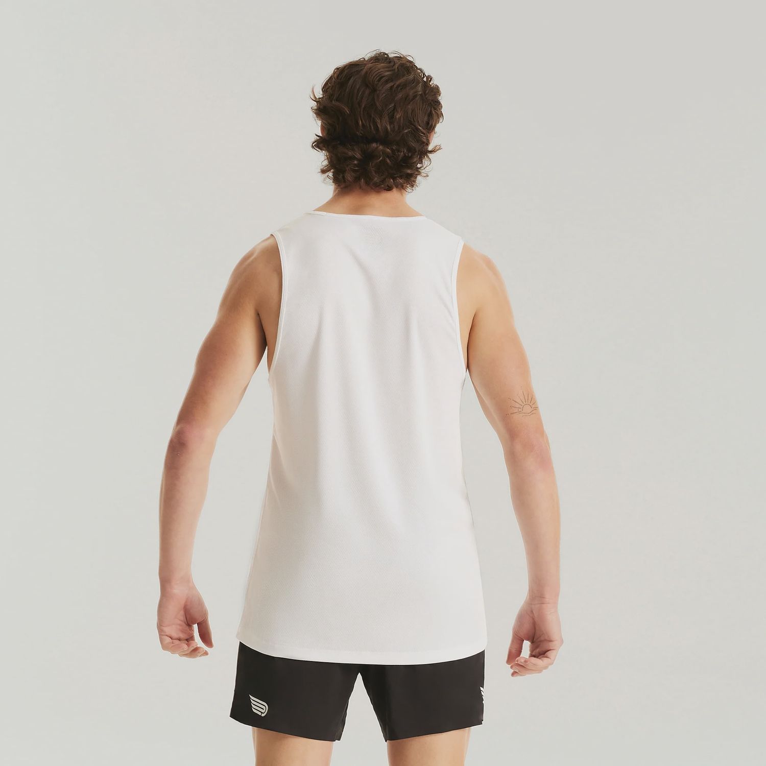 Men's Sustain Singlet WHT-MAT