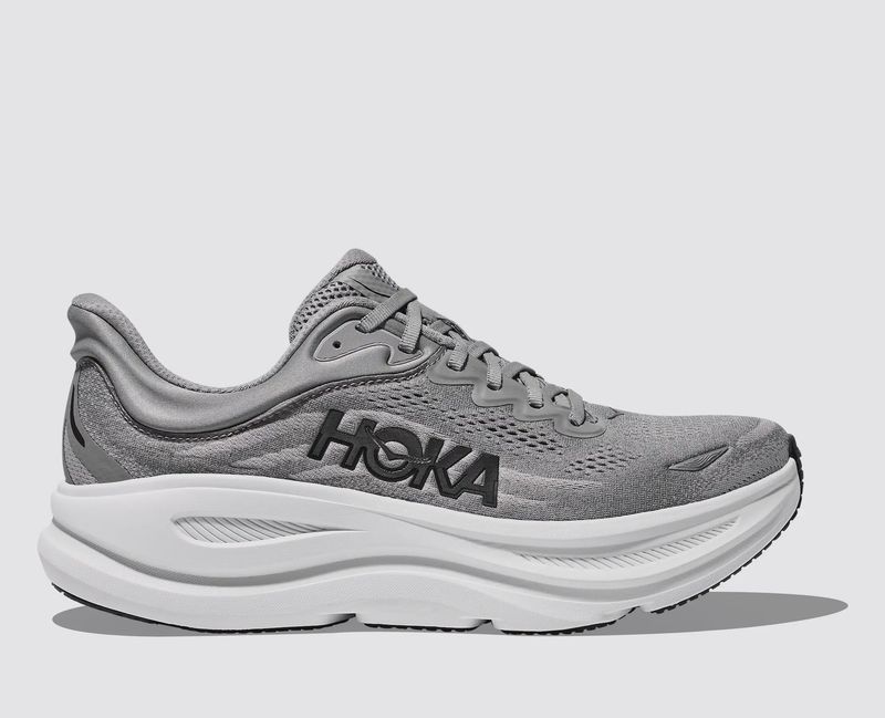 Hoka Men’s Bondi 9 (Galactic Grey/Stellar Grey