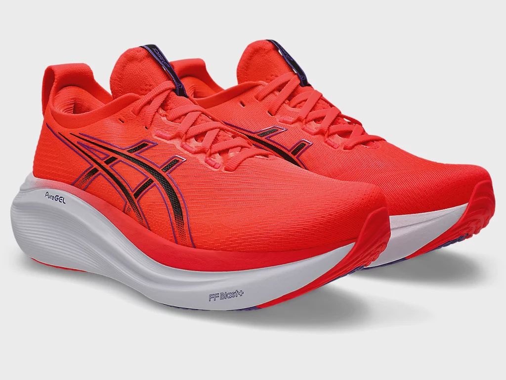 ASICS Men Gel-Nimbus 27 (Flash Red/Black)