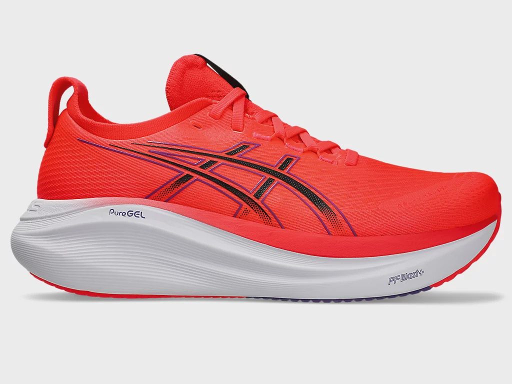 ASICS Men Gel-Nimbus 27 (Flash Red/Black)