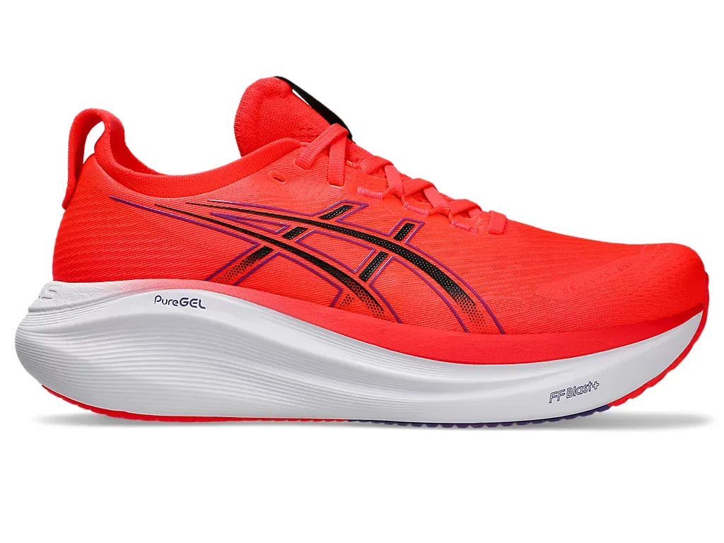 ASICS Men Gel-Nimbus 27 (Flash Red/Black)