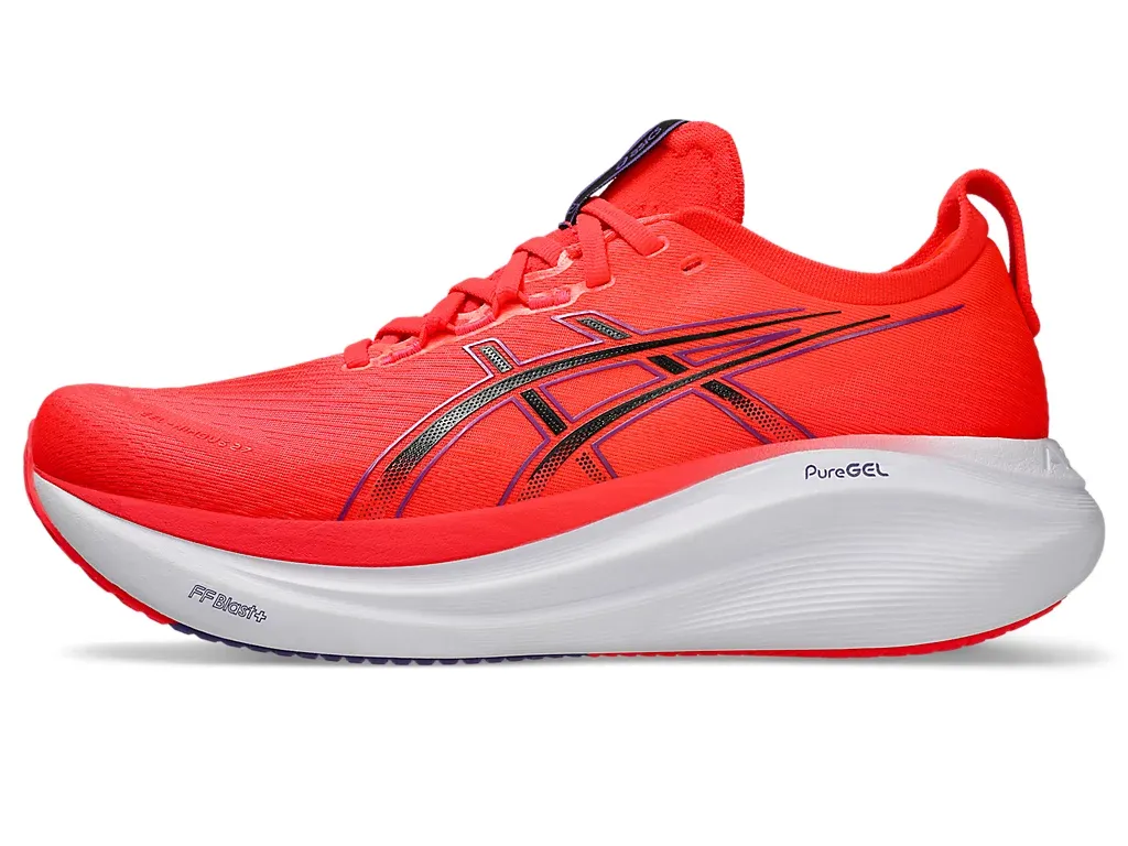 ASICS Men Gel-Nimbus 27 (Flash Red/Black)