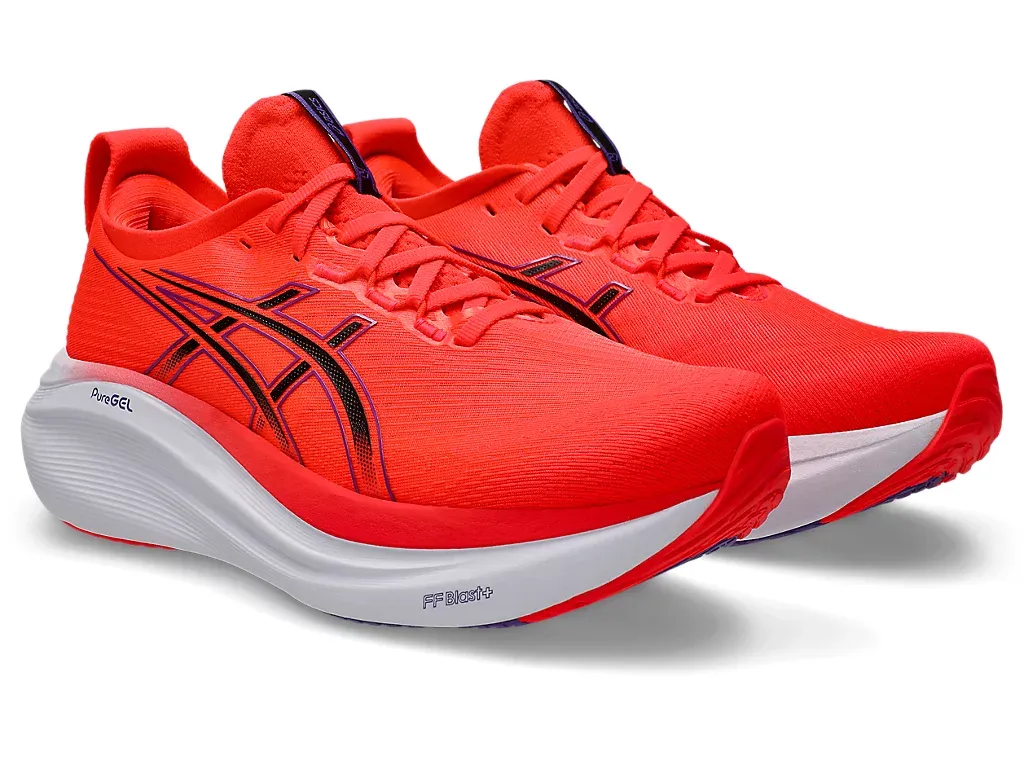 ASICS Men Gel-Nimbus 27 (Flash Red/Black)