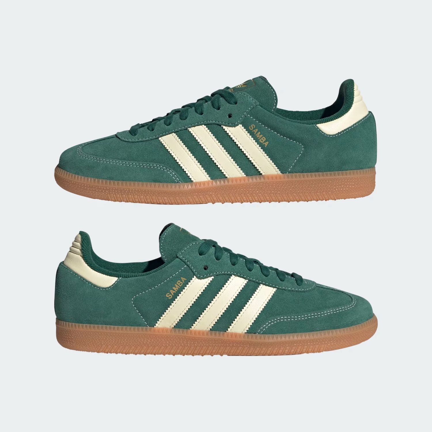 Adidas Samba OG (Collegiate Green Gum Grey Toe)
