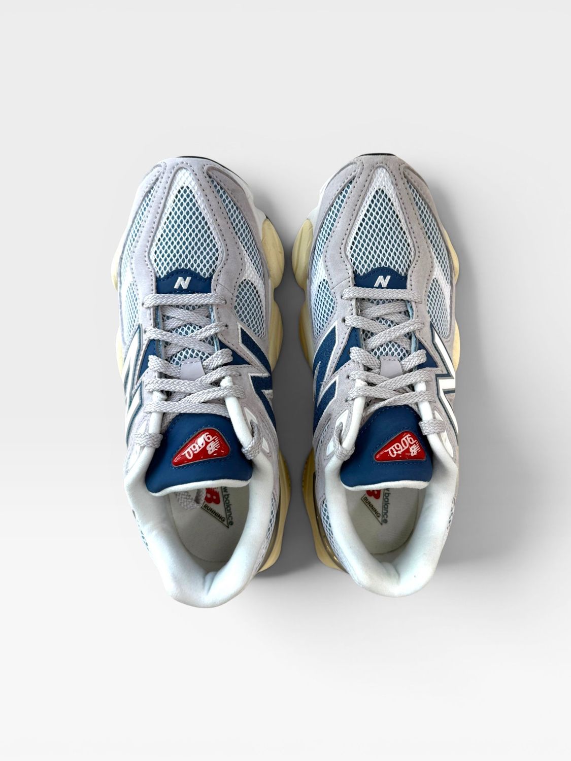 New Balance Women 9060 (Pearl Grey/Dark Shoreline Blue)
