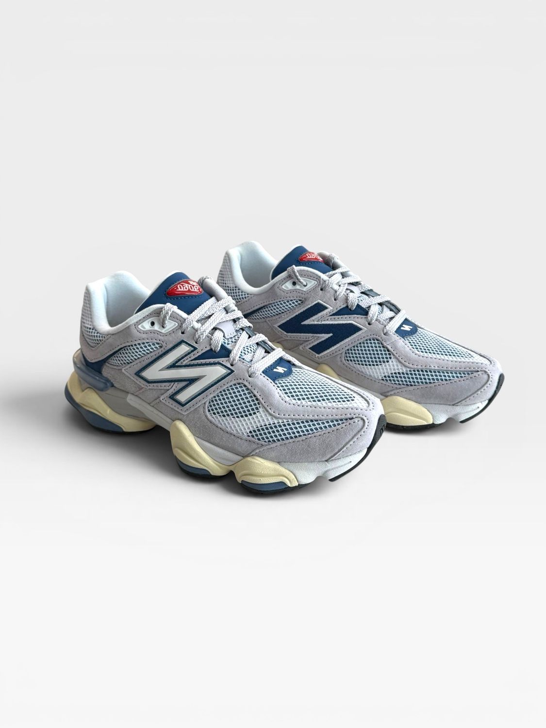 New Balance Women 9060 (Pearl Grey/Dark Shoreline Blue)